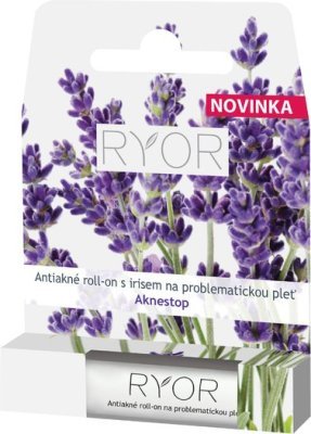 RYOR antiakné roll-on s irisem na problémovou pleť 5ml + dáreček 3 vzorečky zdarma