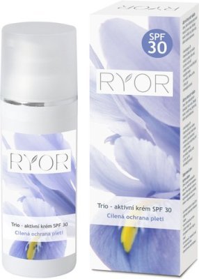 RYOR Trio aktivní krém SPF 30 50ml dávkovač  + dáreček 3 vzorečky zdarma