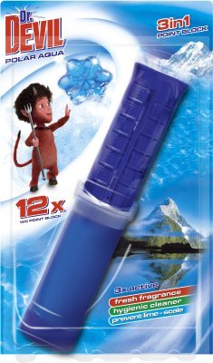Dr. Devil 3in1 WC Point block 75ml Polar Aqua