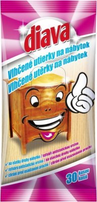Diava vlhčené ubrousky na nábytek 30ks