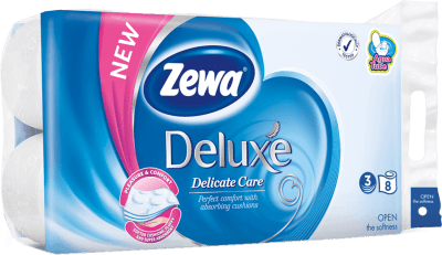 Toaletní papír Zewa Deluxe bílý Delicate care 3vr., (8ks)