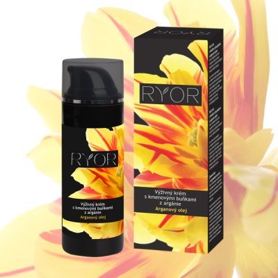 RYOR Výživný krém s kmenovými buňkami z argánie 50ml dávkovač + dáreček 3 vzorečky zdarma