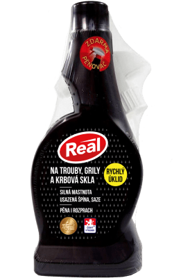Real čistič trub, grilů a na krbová skla 550g