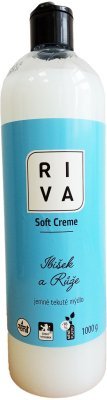 RIVA tekuté mýdlo 1kg soft creme Ibišek a Růže
