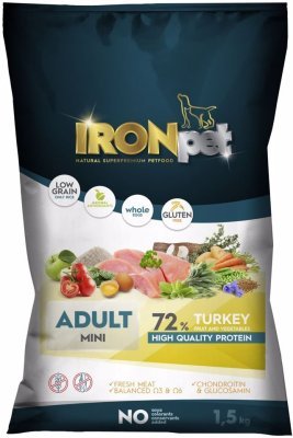 IRONpet Dog Adult Mini Turkey (Krocan) 1,5 kg