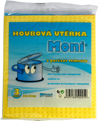 Houbová utěrka 5ks Moni 16x18cm
