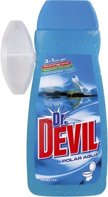 Dr. Devil WC gel s košíčkem 400ml 3v1 Aqua