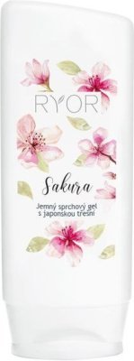 RYOR Sprchový gel s japonskou třešní Sakura 200ml + dáreček 3 vzorečky zdarma