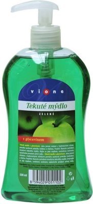 Vione tekuté mýdlo 500ml ZELENÉ s glycerinem, čiré s pumpičkou