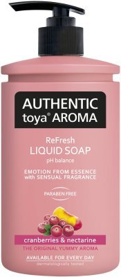 Authentic toya aroma tekuté mýdlo s dávkovačem 400ml Cranberries&Nectarine