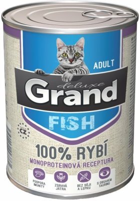 Grand deluxe Cat 100 % rybí, konzerva 400 g