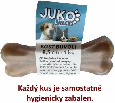 Kost buvolí JUKO Snacks 8,5 cm (1 ks)