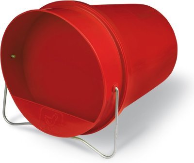 Kbelíková napáječka plast, červená 6 l