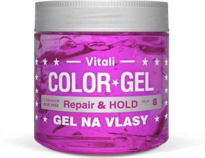 Color gel na vlasy fialový Aloe Vera 390ml