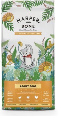 Vzorek Harper and Bone Dog Adult Large & Medium příchutě farmy 100 g