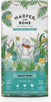 Vzorek Harper and Bone Dog Adult Mini příchutě farmy 100 g