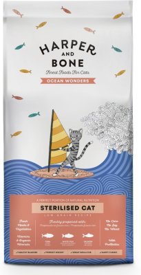 Vzorek Harper and Bone Cat Sterilised divy oceánu 70 g