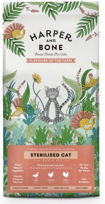 Vzorek Harper and Bone Cat Sterilised příchutě farmy 70 g