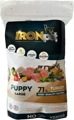 Vzorek IRONpet Dog Puppy Large Turkey (Krocan) 70 g