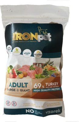 Vzorek IRONpet Dog Adult Large & Giant Turkey (Krocan) 70 g