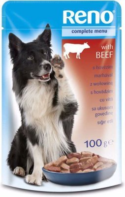 RENO Dog hovězí, kapsa 100 g
