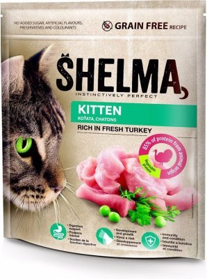 SHELMA Cat Kitten Freshmeat Turkey GF 750 g
