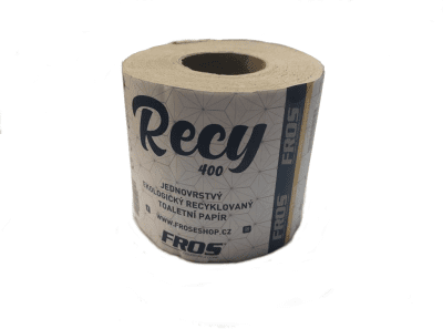 Toaletní papír RECY 400 útržků, 1vr recykl (64ks)