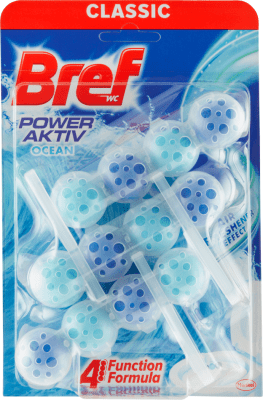 Bref WC CLASSIC power aktiv 3x50g Ocean Breeze závěs