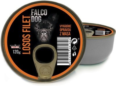 FALCO DOG losos filet, konzerva 120 g