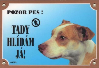 Cedulka Dafiko PITBULTERIÉR