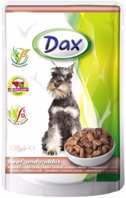 Dax Dog hovězí a králičí, kapsička 100 g