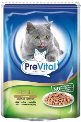 PreVital kočka sterile játra v omáčce, kapsa 100 g