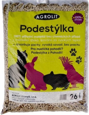 Dřevěná podestýlka Agrolit 26 l