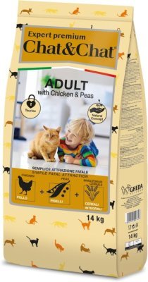 Chat & Chat Expert Adult Chicken & Peas 14 kg