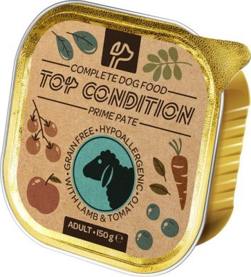 Top Condition Dog Lamb & Tomato paté 150 g