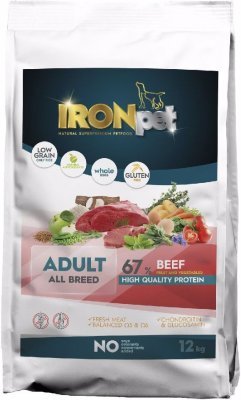 IRONpet Dog Adult All Breed Beef (Hovězí) 12 kg