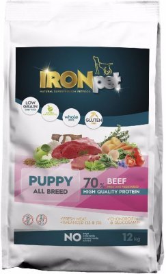 IRONpet Dog Puppy All Breed Beef (Hovězí) 12 kg