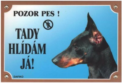 Cedulka Dafiko DOBRMAN