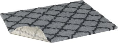 Vetbed protiskluz / Drybed šedá s mřížkou 75 x 50 cm, vlas 30 mm