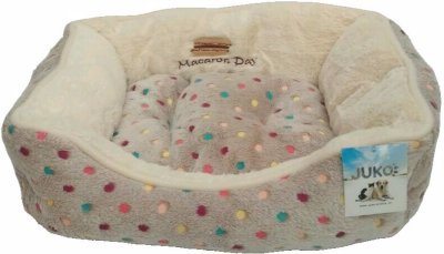 Pelíšek s puntíky Extra soft Bed šedá M 75 cm