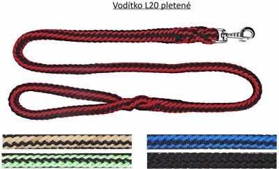 Vodítko lano zapletené různé dekory 20/130
