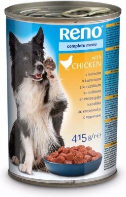 RENO Dog kuřecí, kousky 415 g