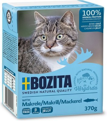 Bozita Cat kousky v želé s makrelou, tetrapak 370 g