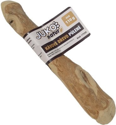 Žvýkací kávové dřevo JUKO půlené (cca 110 g)