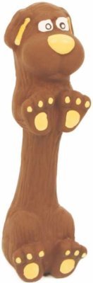 Latexová hračka s pískadlem - jezevčík malý 13 cm