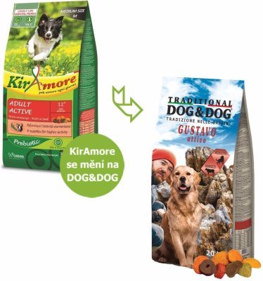 Dog & Dog Gustavo Active Beef 20 kg