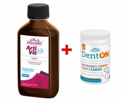 Vitar veterinae Artivit sirup 200 ml + DentON ZDARMA