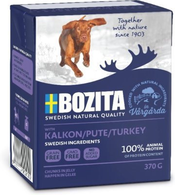 Bozita Dog kousky v želé s krůtím 370 g PRODEJ PO BALENÍ (6 ks)