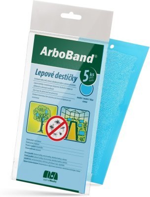 Lepové desky do květináčů, modré (5 ks)