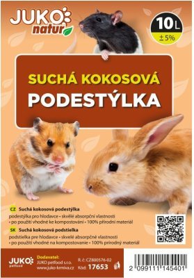 Suchá kokosová podestýlka JUKO 10 l